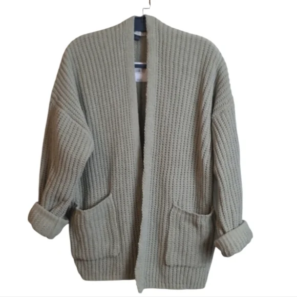 American Eagle Outfitters Sage Green Cardigan Sweater Large - Picture 3 of 12